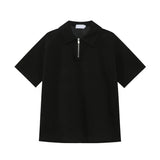 Versatile Minimalist Half Zip T-Shirt