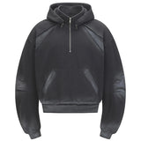 Sweat à capuche vintage patchwork streetwear pour homme