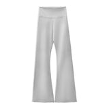 Schwarze Yogahose mit hohem Bund