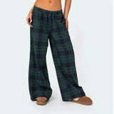 Streetwear-Style High Waist Baggy Pants