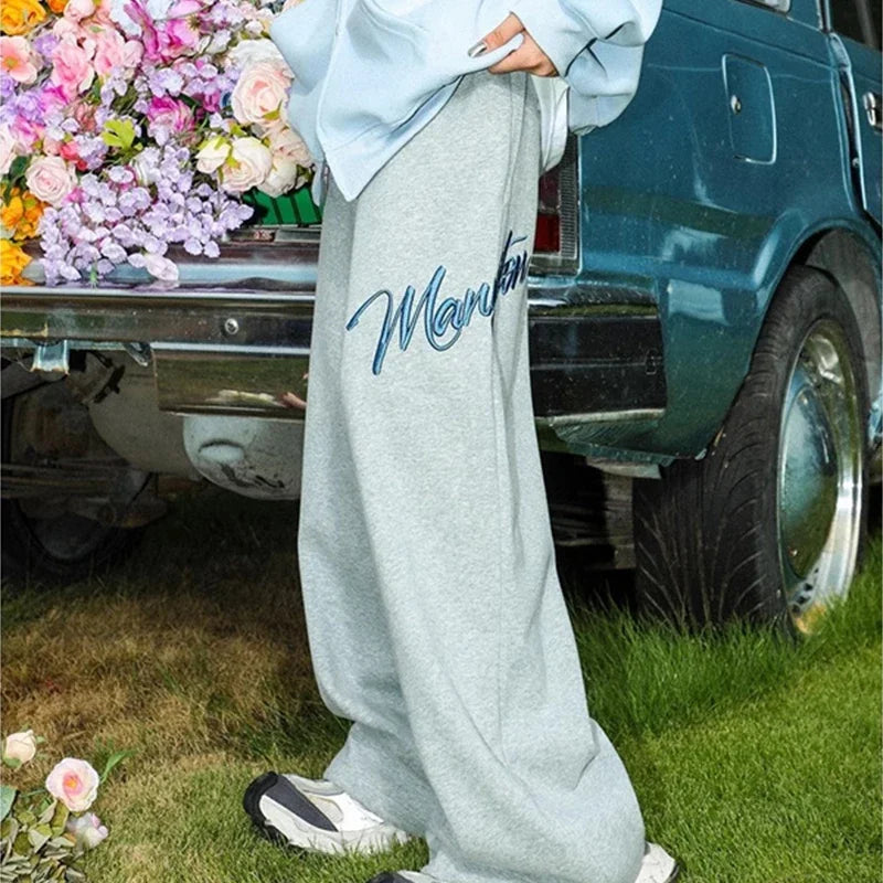 Coole Hip-Hop-Sweatpants mit weitem Bein und Baggy-Schnitt