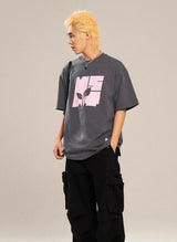 Graphic T-Shirt With Contrast Logo