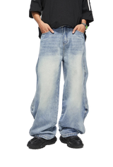 Wide Leg Boyfriend Jeans