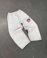 Jogginghose mit Camouflage-Muster, grau, bestickt