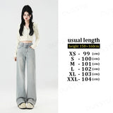 Streetwear Leichte Jeans mit weitem Bein