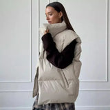 Warm Oversized Cotton Vest