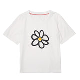 Trendy Stylish Floral Print White T-Shirt