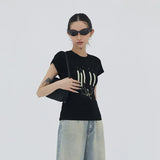 Grunge Aesthetics Vintage Graphic Short T-Shirt