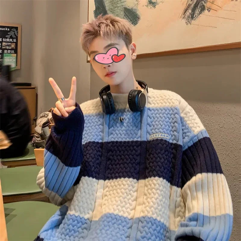 Breathable Hip Hop Cows Korean Style Sweater