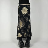 Gothic Dark Aesthetic Mesh Skirt