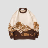 Strickpullover im Vintage-Stil im japanischen Stil
