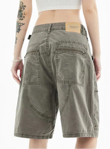 Short en jean baggy style streetwear vintage japonais