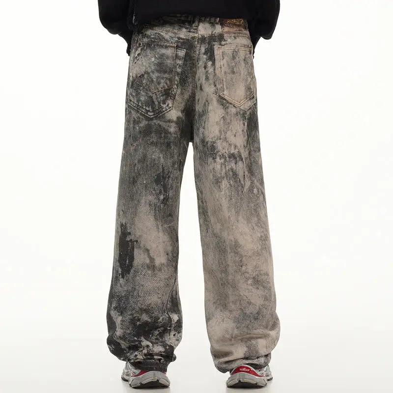 Distressed Gothic Punk Baggy Jeans