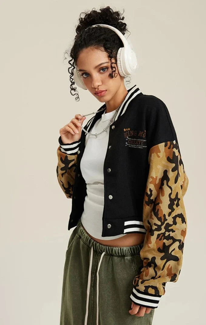 Veste universitaire camouflage pour femme
