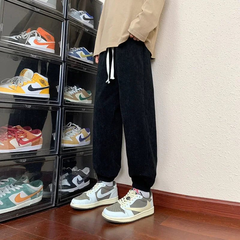 Streetwear Loose Fit Corduroy Baggy Jogger