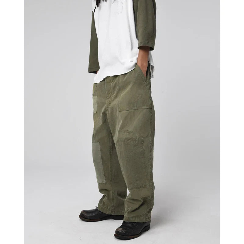Used-Look-Jeans aus Denim im Vintage-Stil