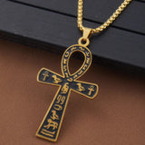 Retro Style Geometric Symbol Pendant Necklace