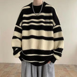Y2K Striped Knitted Hip Hop Sweater