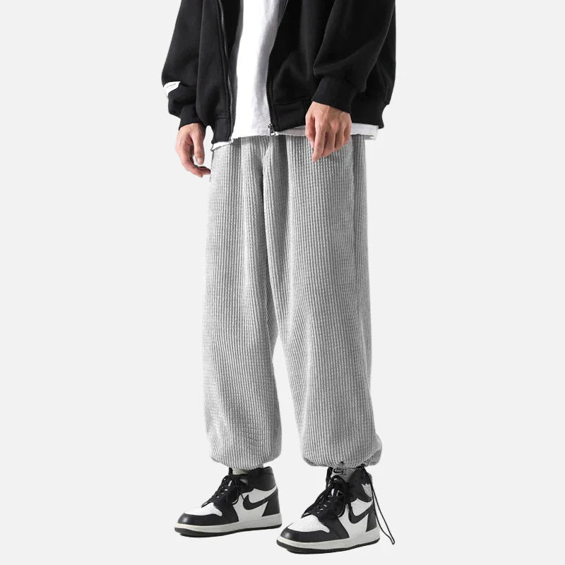 Streetwear Solid Color Loose Fit Elastic Waist Jogger