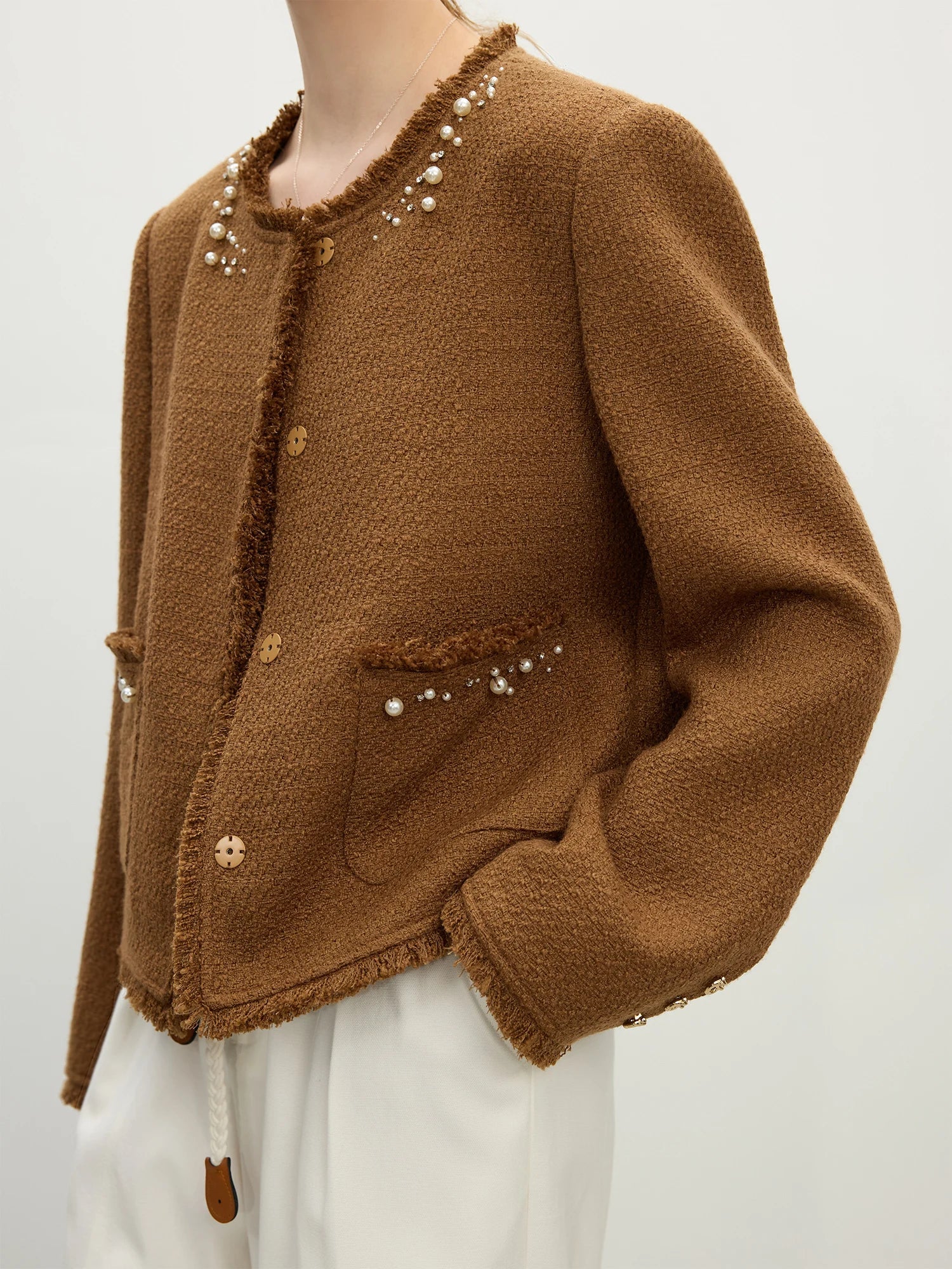 Strickjacke aus französischer Wolle für schwere Industriezwecke