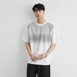 남성용 쿨 그라데이션 컬러 루즈핏 반팔 티셔츠