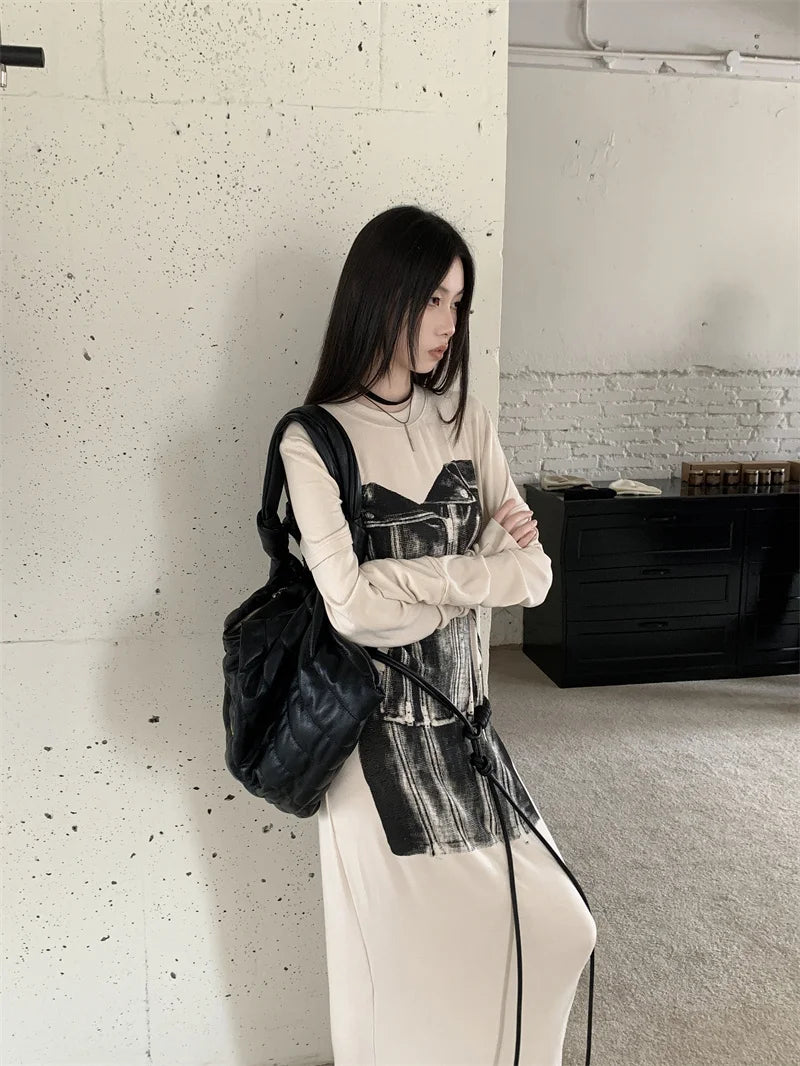 Autumn Long Sleeve Maxi Knitted Women’s Dress