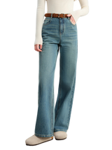 Vintage Washed Straight Leg Jeans