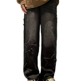 Y2k Star Embroidery Denim Jeans
