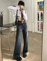 Distressed Retro Loose Denim Jeans