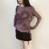 Stricktop im Vintage-Grunge-Stil