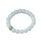 High Quality White Jade Circle Bracelet