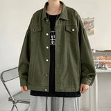 Classic Cozy Cool Green Korean Denim Jacket