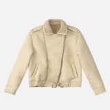 Effortless Warm Fleece Lined Leather Jacket