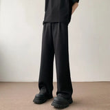 Black Loose Fit Summer Wide Pants