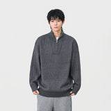 Cozy Trendy Ribbed Mock Neck Sweater