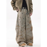 Vintage Graffiti Casual Loose Wide Leg Jeans