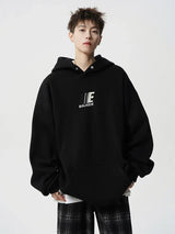 Men's Streetwear Cool Oversized Embroidered Letter Hoodie
