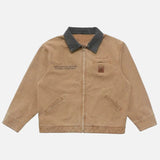 Trendy Vintage American Gradient Denim Jacket