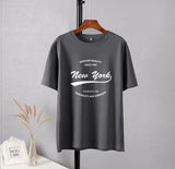 T-Shirt mit lebendigem New York-Grafikmotiv