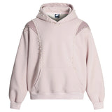 Men Pearl Patchwork Oversized Hoodie