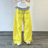 Trendy Embroidered Scimitar Wide Leg Jogger