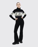 Rollkragenpullover mit Sternenmuster