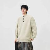 Cozy Mock Neck Waffle Knit Jumper Sweater