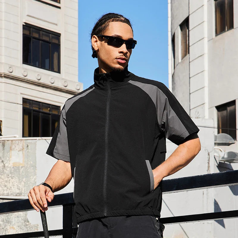 Chemise à manches courtes à rayures