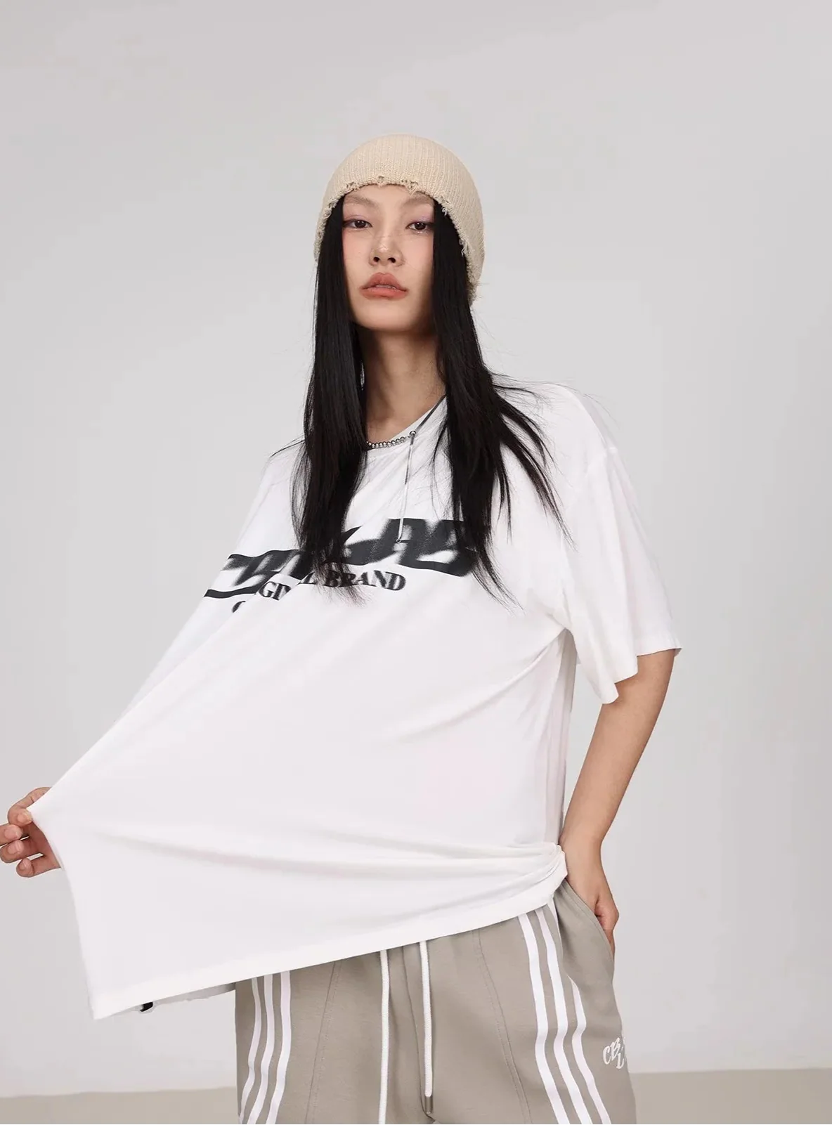 부드럽고 촉촉한 힙합 여름 티셔츠
