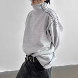 Wärme ohne aufzutragen, lässiger Pullover mit hohem Kragen