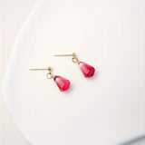 Vibrant Pomegranate Seed Dangle Earring