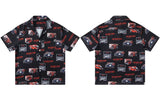 Y2K Retro Vintage Auto Grafik bedrucktes Rennshirt