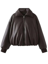 Thicken Warm Short Cotton Leather Jacket