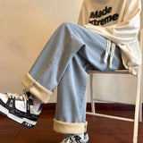 Cozy Velvet wool Wide Leg Sweatpants